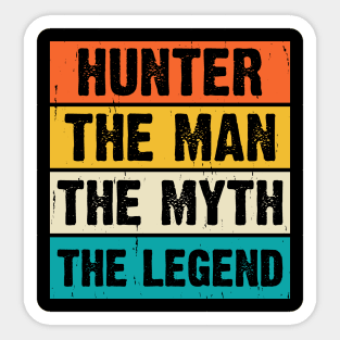 Hunter The Man The Myth The Legend T shirt For Women Sticker